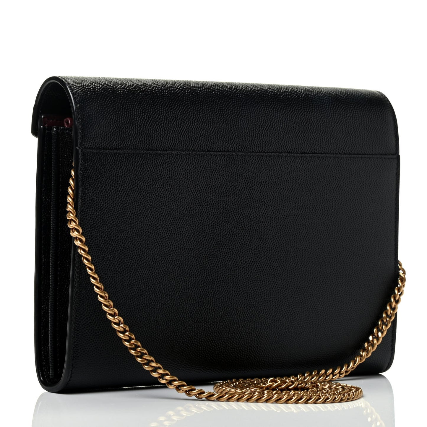 Grain De Poudre Monogram Cassandra Chain Wallet Black Rouge Legion