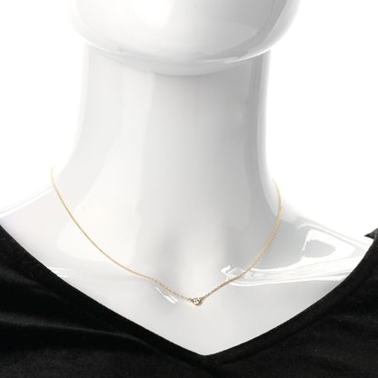 Tiffany 18K Yellow Gold Diamond .14ct Elsa Peretti Diamonds by the Yard Pendant Necklace 2 of 6