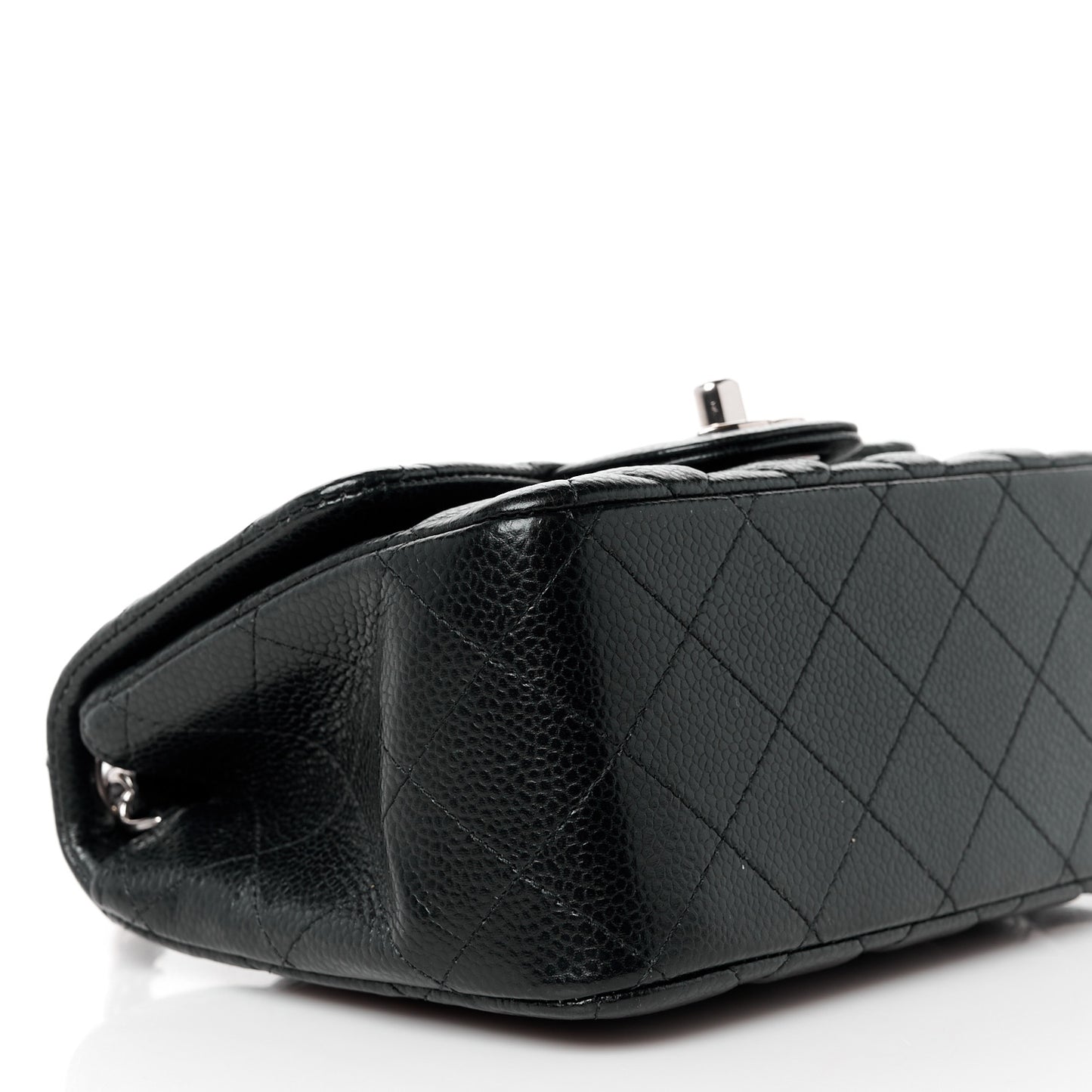 Caviar Quilted Mini Square Flap Black