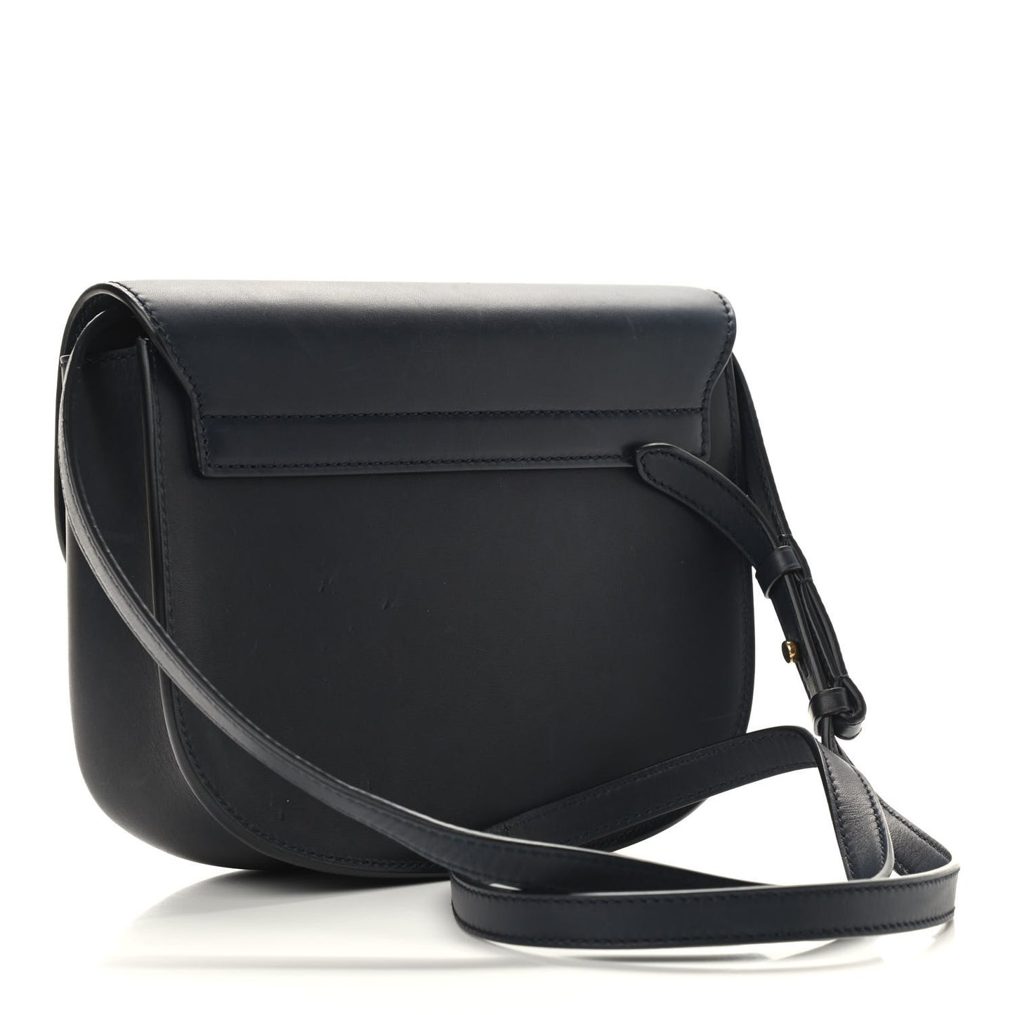 Smooth Calfskin Monogram Medium Kaia Satchel Deep Marine
