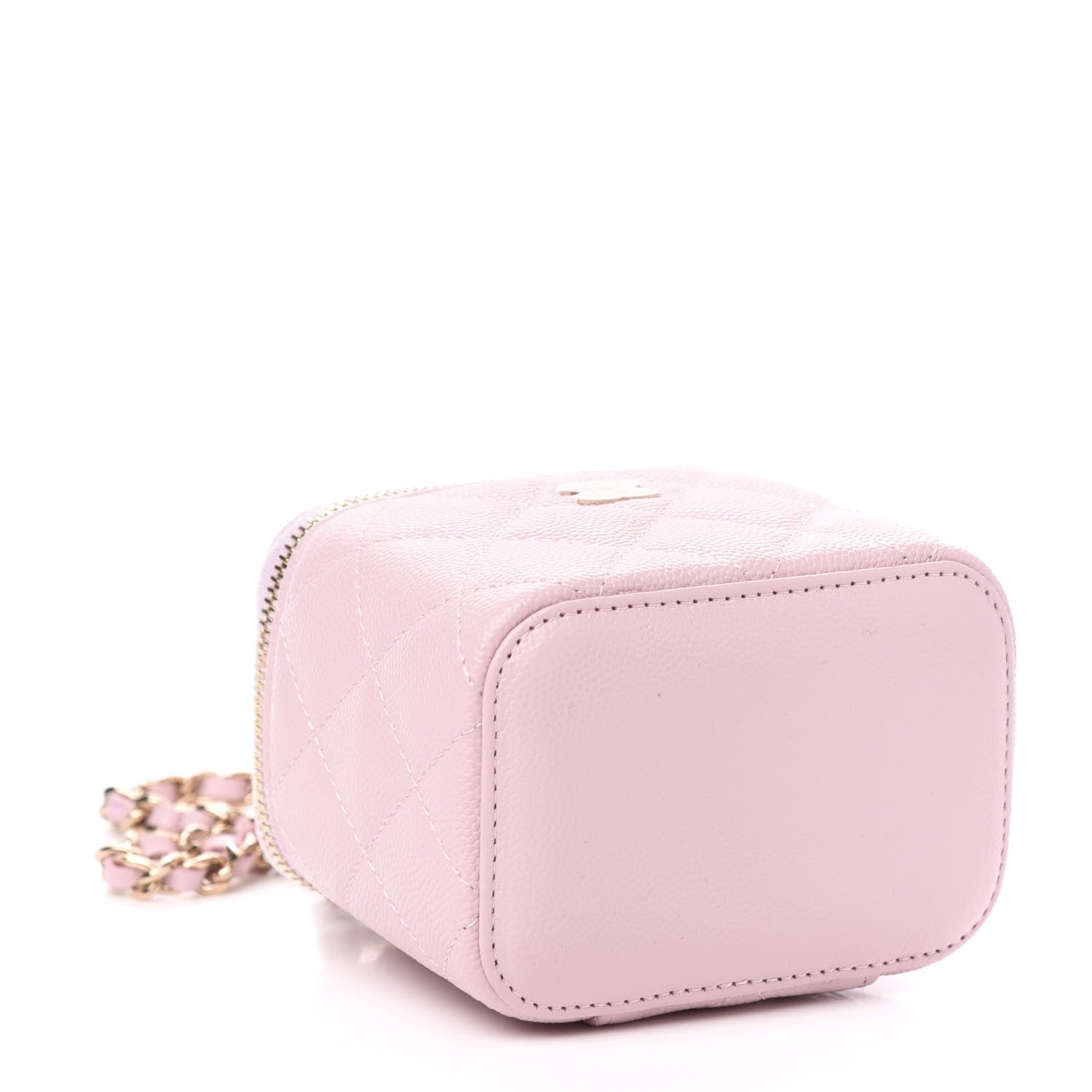Chanel Caviar Quilted Mini Vanity Case With Chain Light Pink 4 of 11
