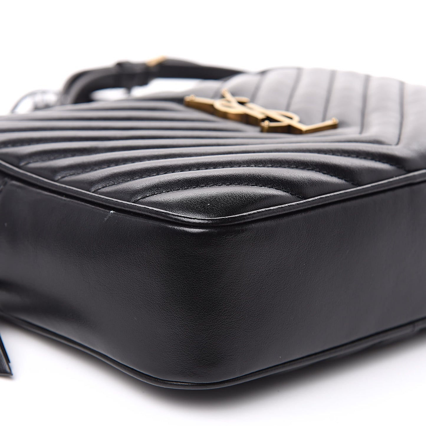 Calfskin Matelasse Monogram Lou Camera Bag Black