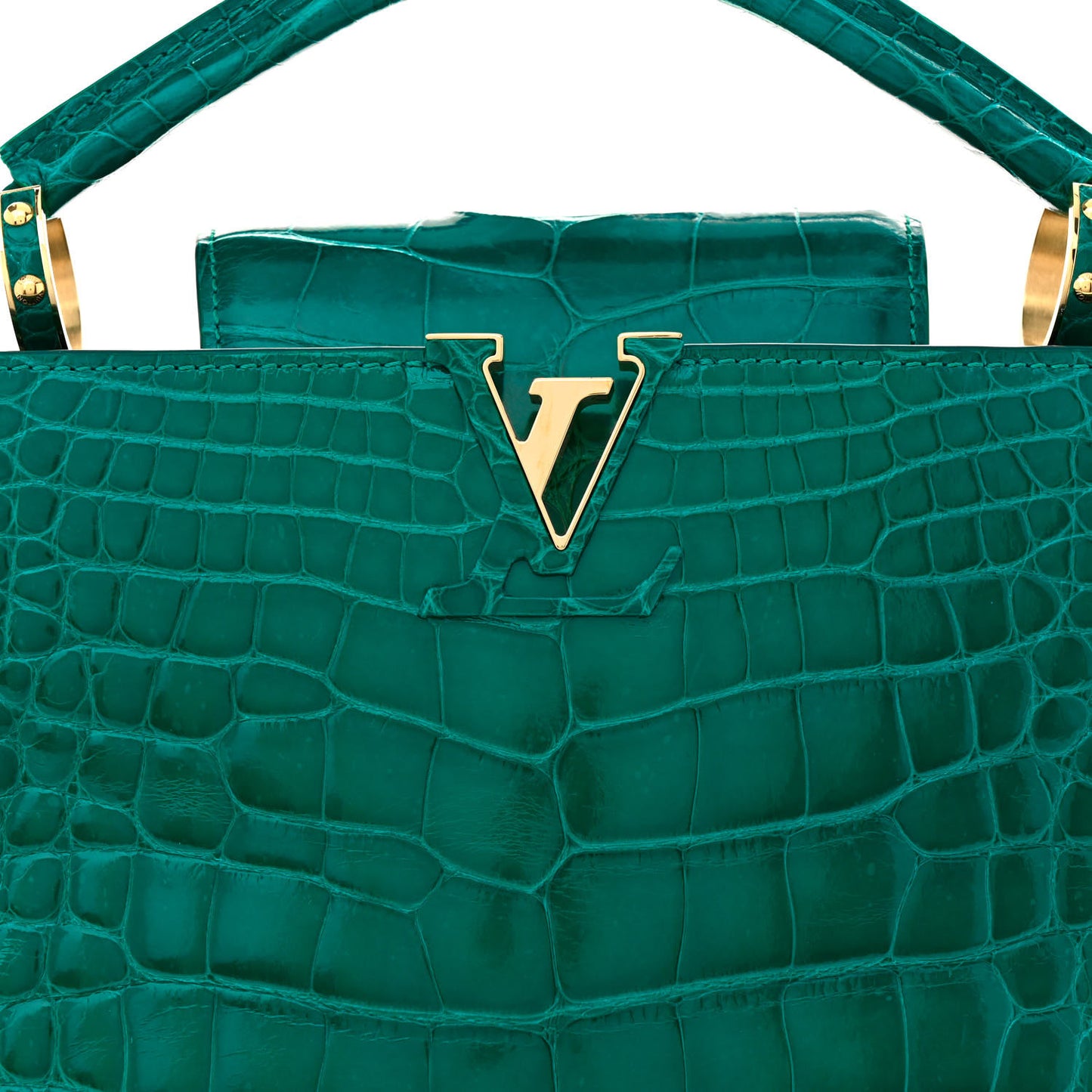 Alligator Capucines BB Emeraude