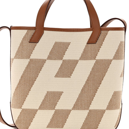 Hermes Swift Toile H Cabas H En Biais 27 Ecru Naturel Gold 7 of 10