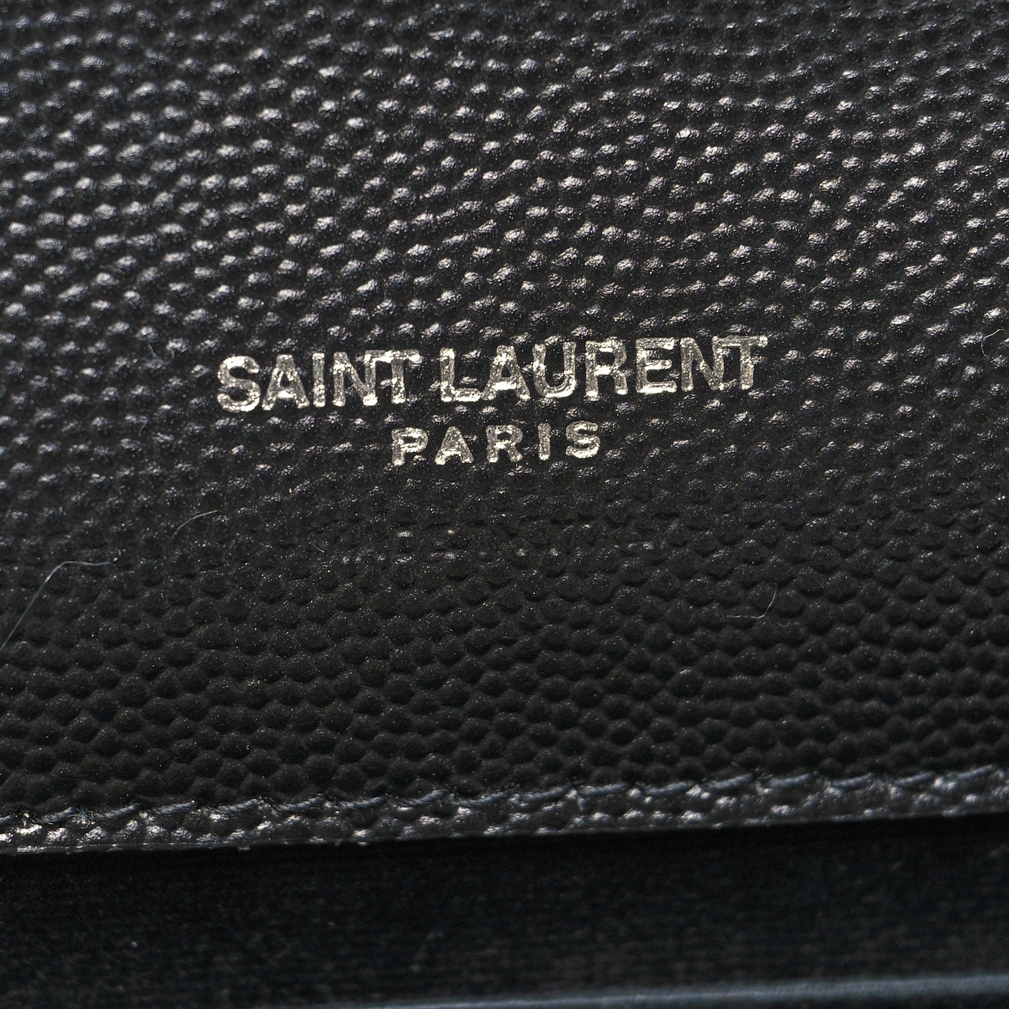 Grain De Poudre Matelasse Chevron Monogram Envelope Clutch Black