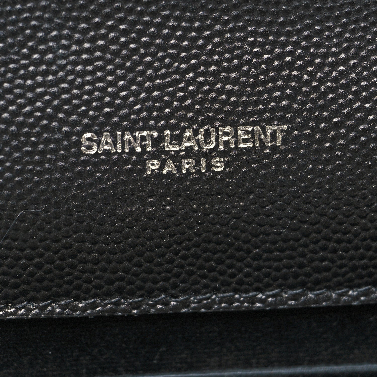 Saint Laurent Grain De Poudre Matelasse Chevron Monogram Envelope Clutch Black 6 of 12