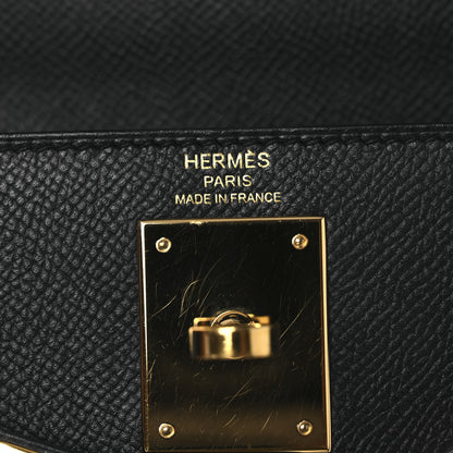 Hermes Epsom Kelly Sellier 28 Black 6 of 16