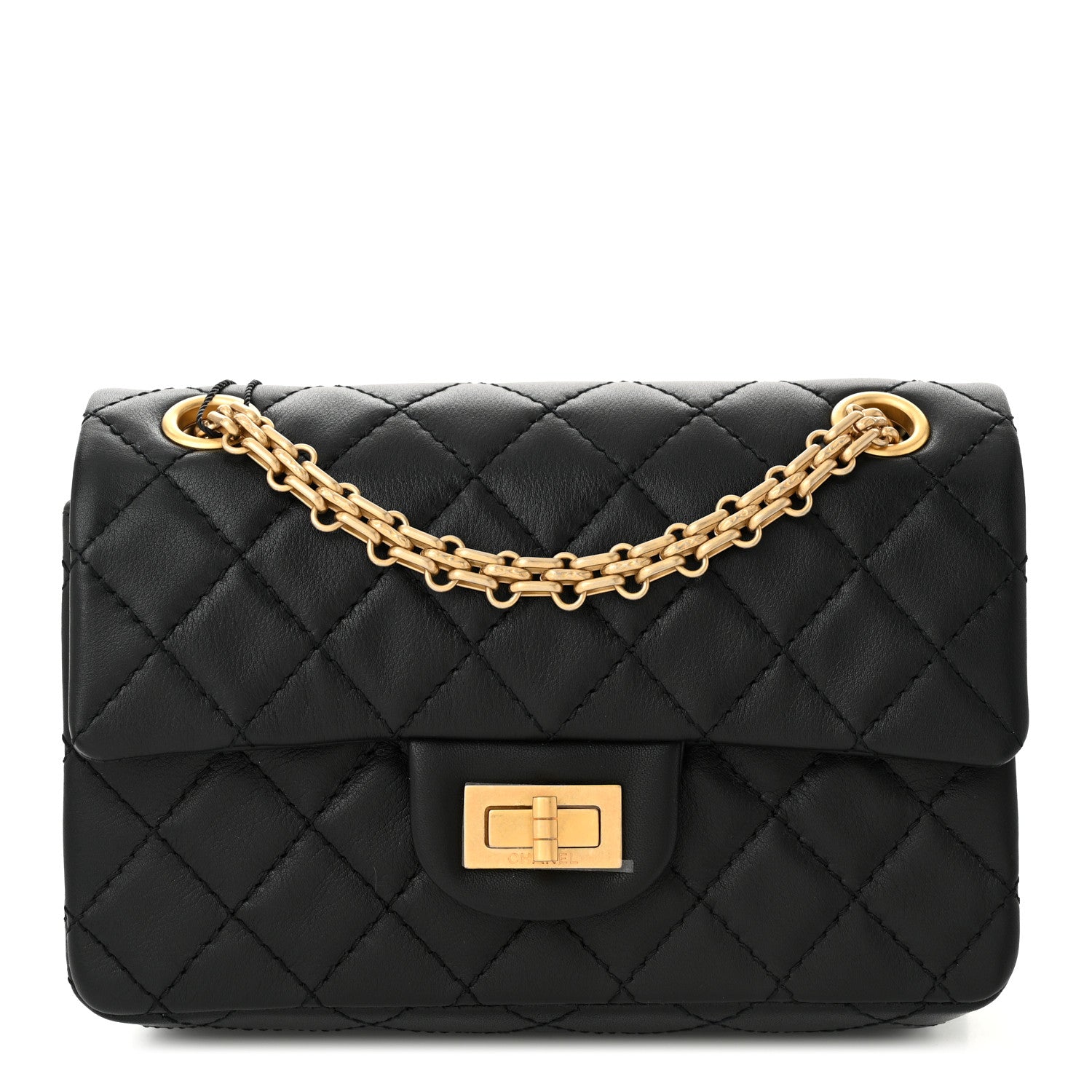 Chanel Calfskin Quilted 2.55 Reissue Mini Flap Black 1 of 11
