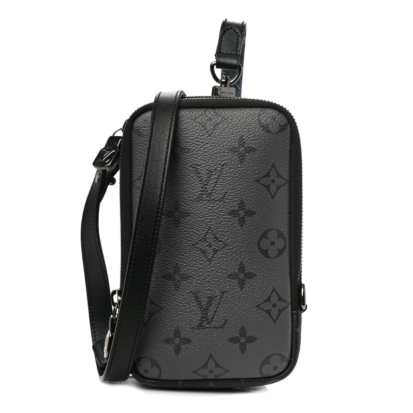 Monogram Eclipse Reverse Double Phone Pouch