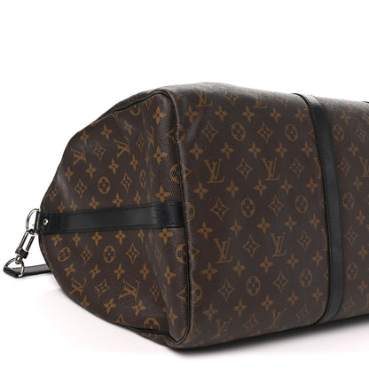Louis Vuitton Monogram Macassar Keepall Bandouliere 55 8 of 9
