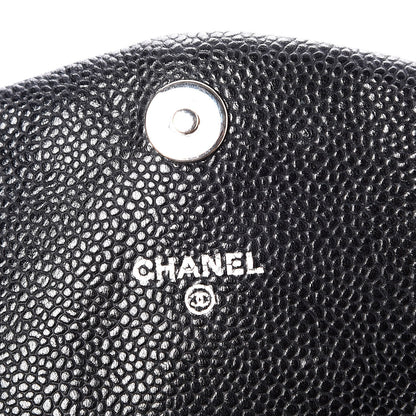 Chanel Caviar Half Moon Wallet On Chain WOC Black 5 of 8