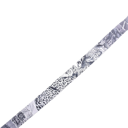 Hermes Silk Jungle Love Rainbow Twilly Gris Black White 2 of 4