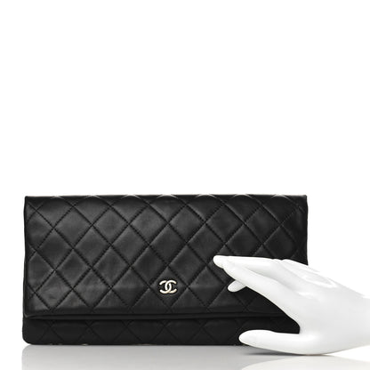 Chanel Lambskin Quilted CC Beauty Clutch Black 3 of 10