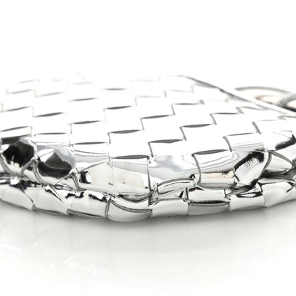 Bottega Veneta Mirror Laminated Nappa Intrecciato Mini Sardine Bag Silver 9 of 10