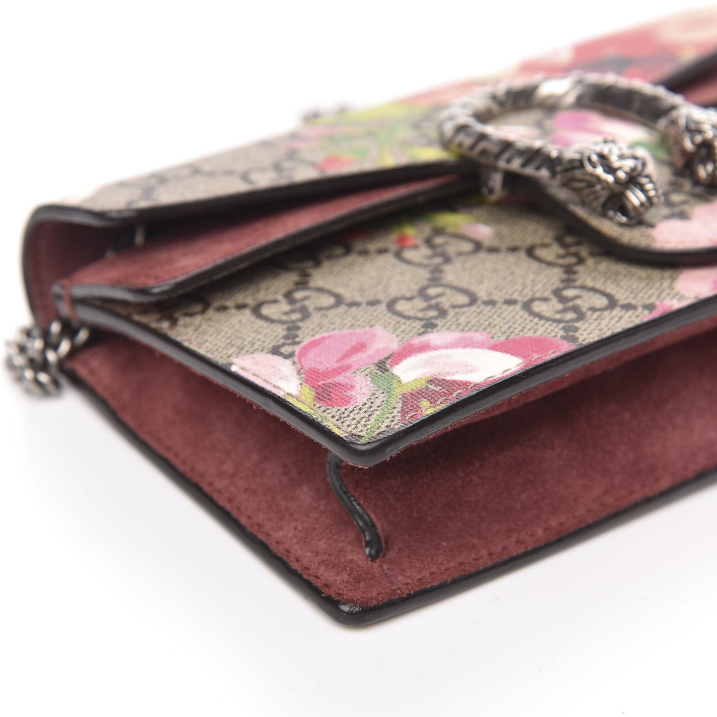 GG Supreme Monogram Blooms Super Mini Dionysus Shoulder Bag Beige Multicolor Dry Rose