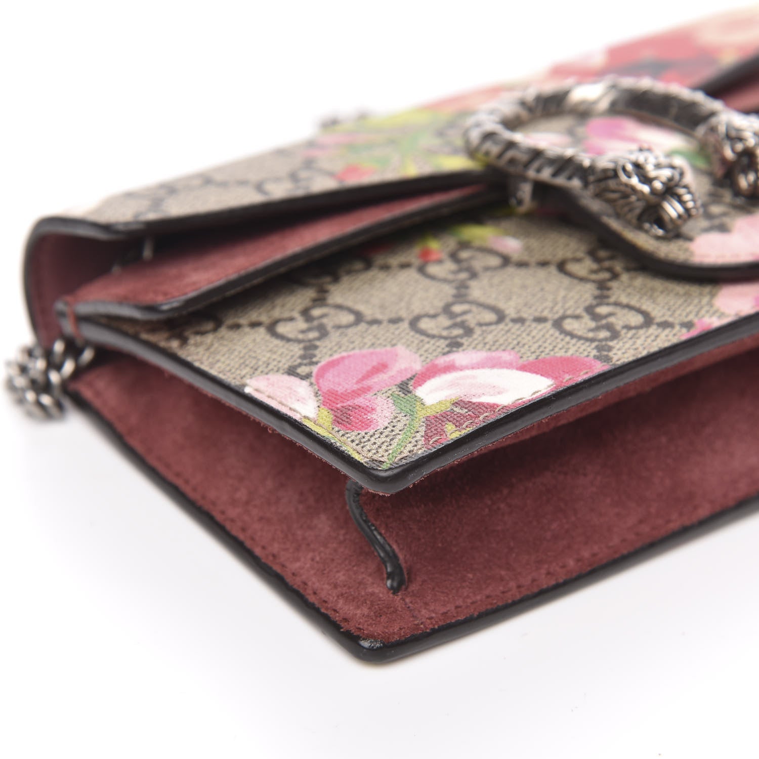 Gucci GG Supreme Monogram Blooms Super Mini Dionysus Shoulder Bag Beige Multicolor Dry Rose 7 of 12