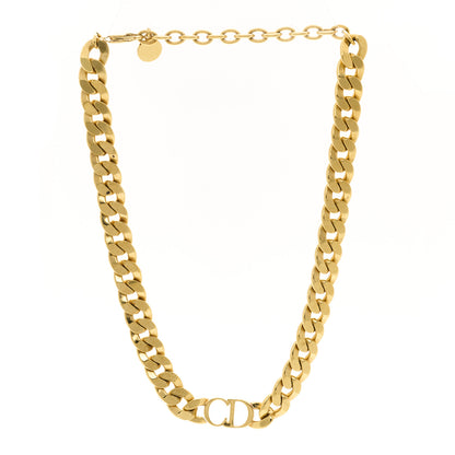 Christian Dior Metal Danseuse Etoile Chain Choker Necklace Gold 2 of 4
