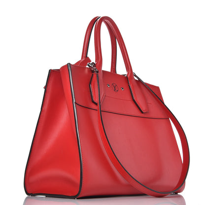 Louis Vuitton Veau Satin City Steamer MM Rubis 4 of 10