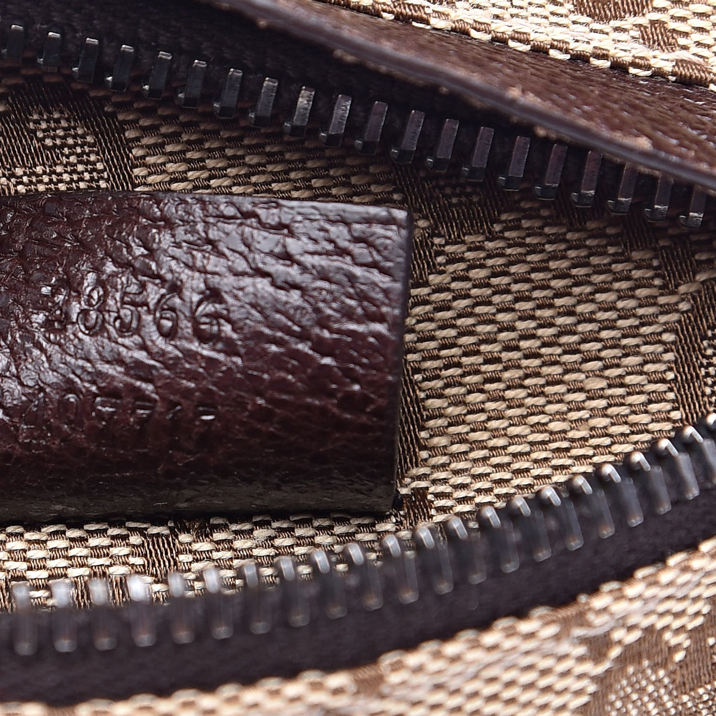 Monogram Web Belt Bag Dark Brown