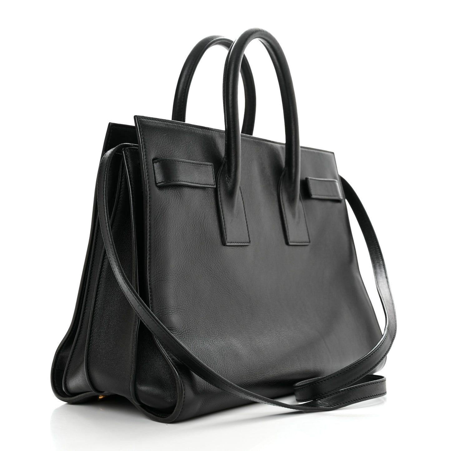 Calfskin Small Sac De Jour Black