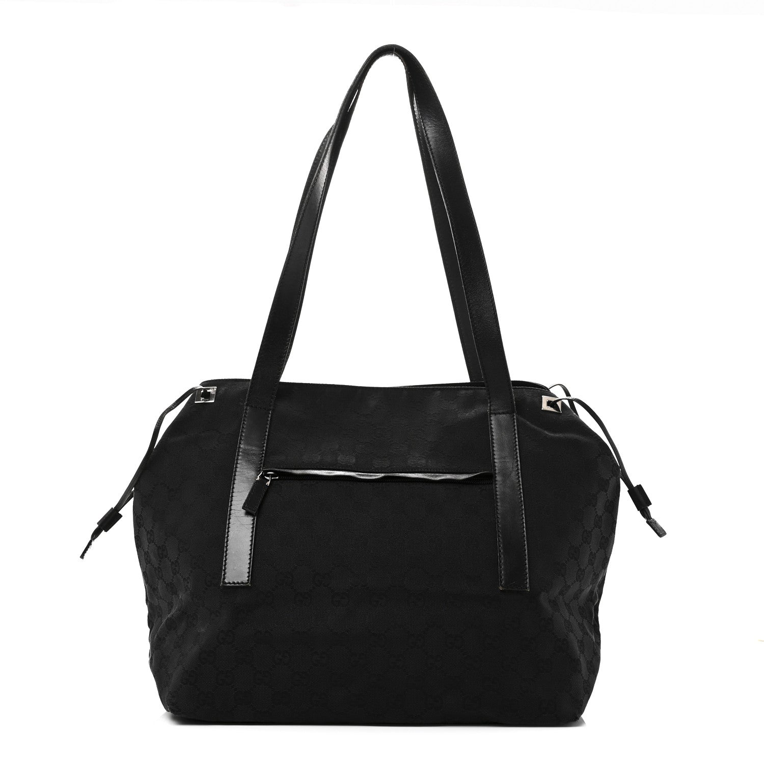 Gucci Monogram Drawstring Tote Black 1 of 12