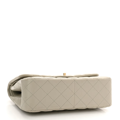 Chanel Lambskin Quilted Jumbo Double Flap Grey 3 of 9