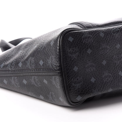 MCM Visetos Shopping Tote Black 9 of 10