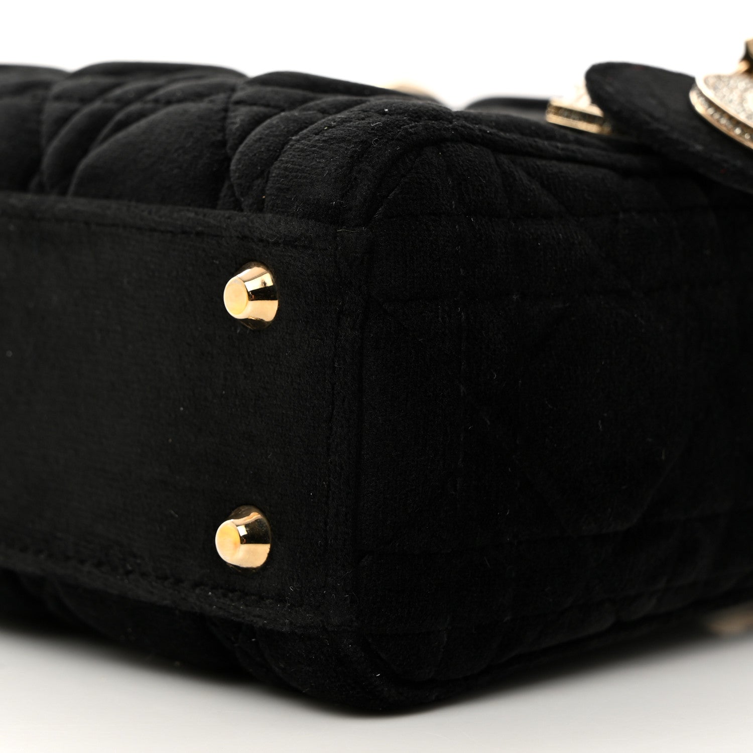 Christian Dior Velvet Mini Lady Dior Black 9 of 10