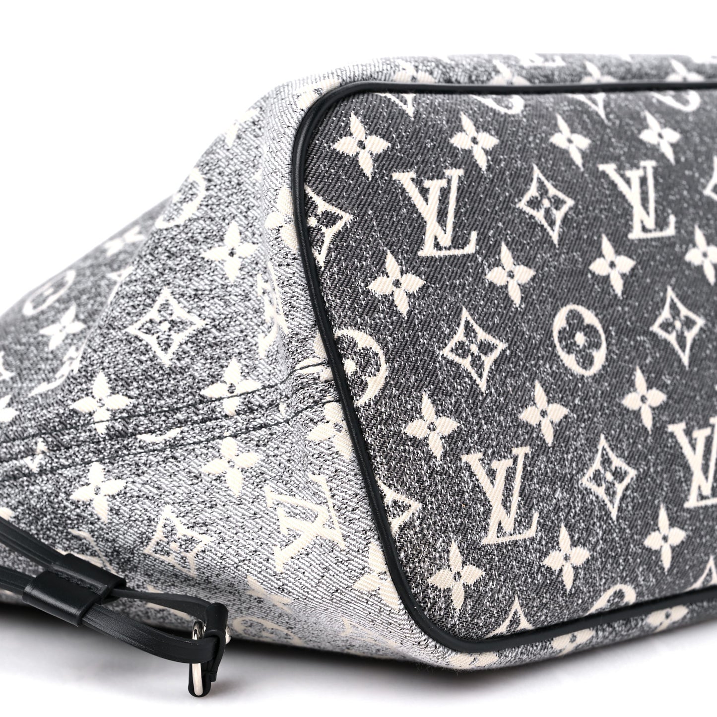 Denim Monogram Jacquard Neverfull MM Grey