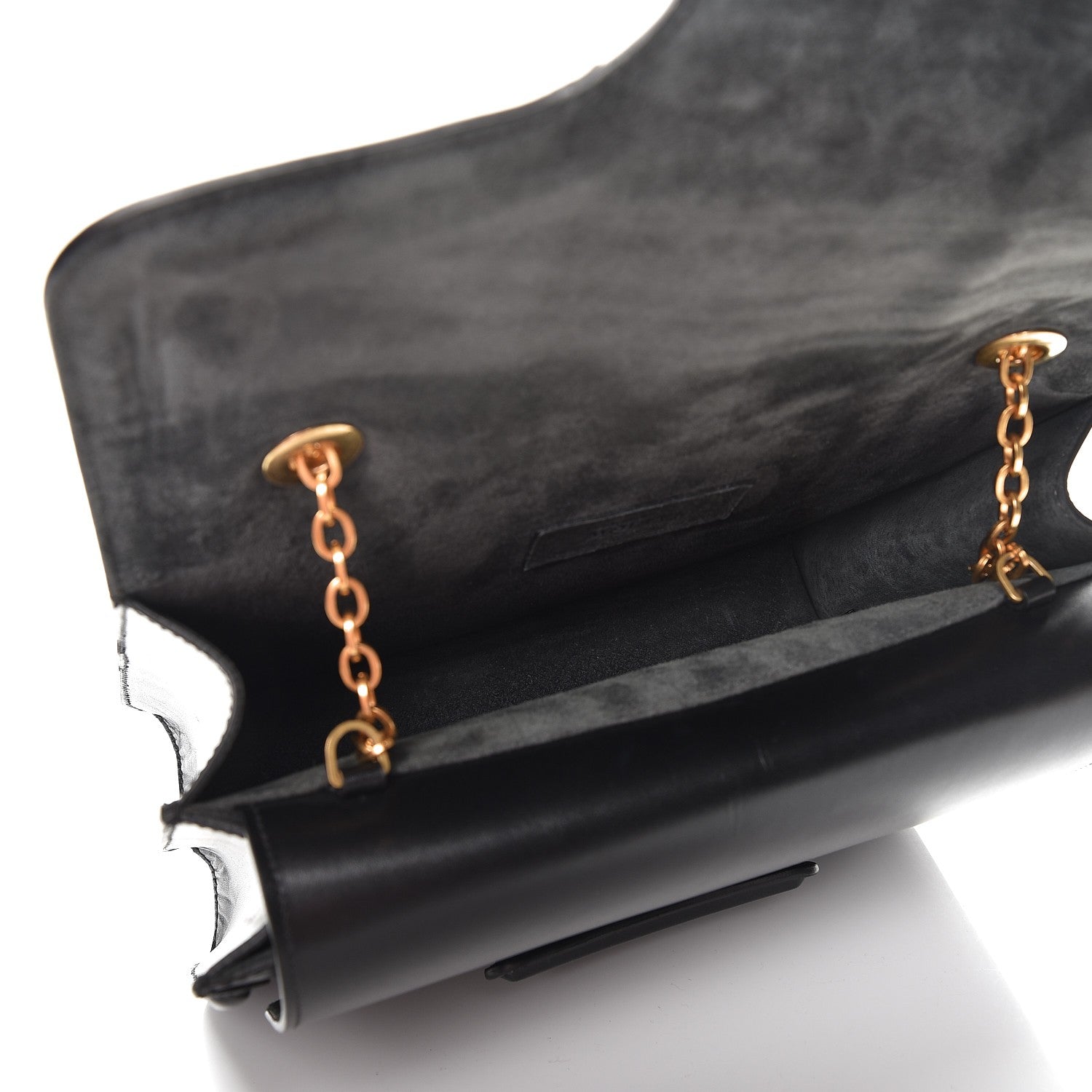 Alexander McQueen Calfskin Heroine Chain Satchel Black 5 of 10