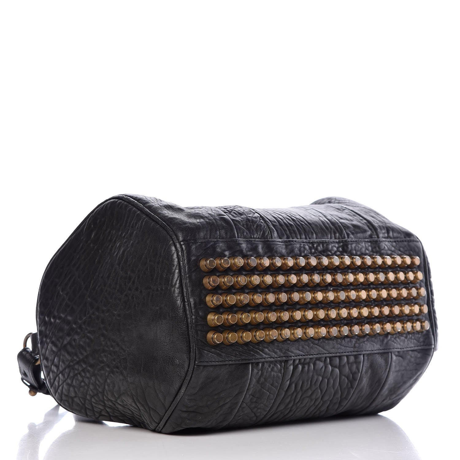 Alexander Wang Pebbled Lambskin Rocco Black Antique Brass Hardware 4 of 8