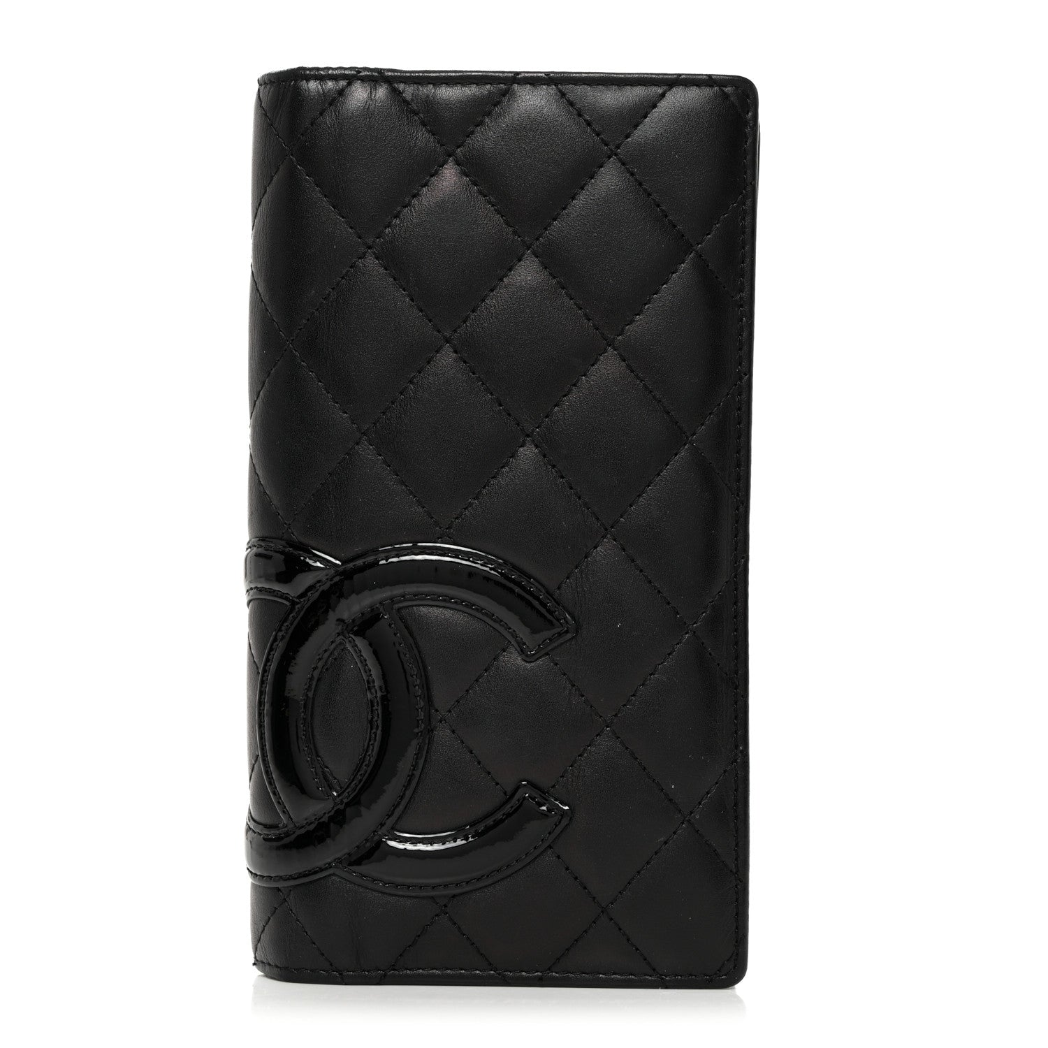 Chanel Calfskin Quilted Cambon Yen Wallet Black 1 of 9