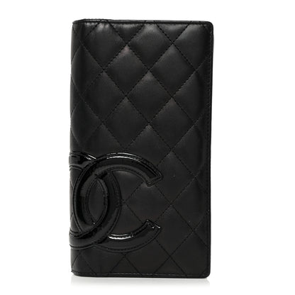 Chanel Calfskin Quilted Cambon Yen Wallet Black 1 of 9