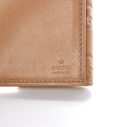 Gucci Guccissima Margaux Calfskin Metal Bar Continental Flap Wallet Beige 6 of 13