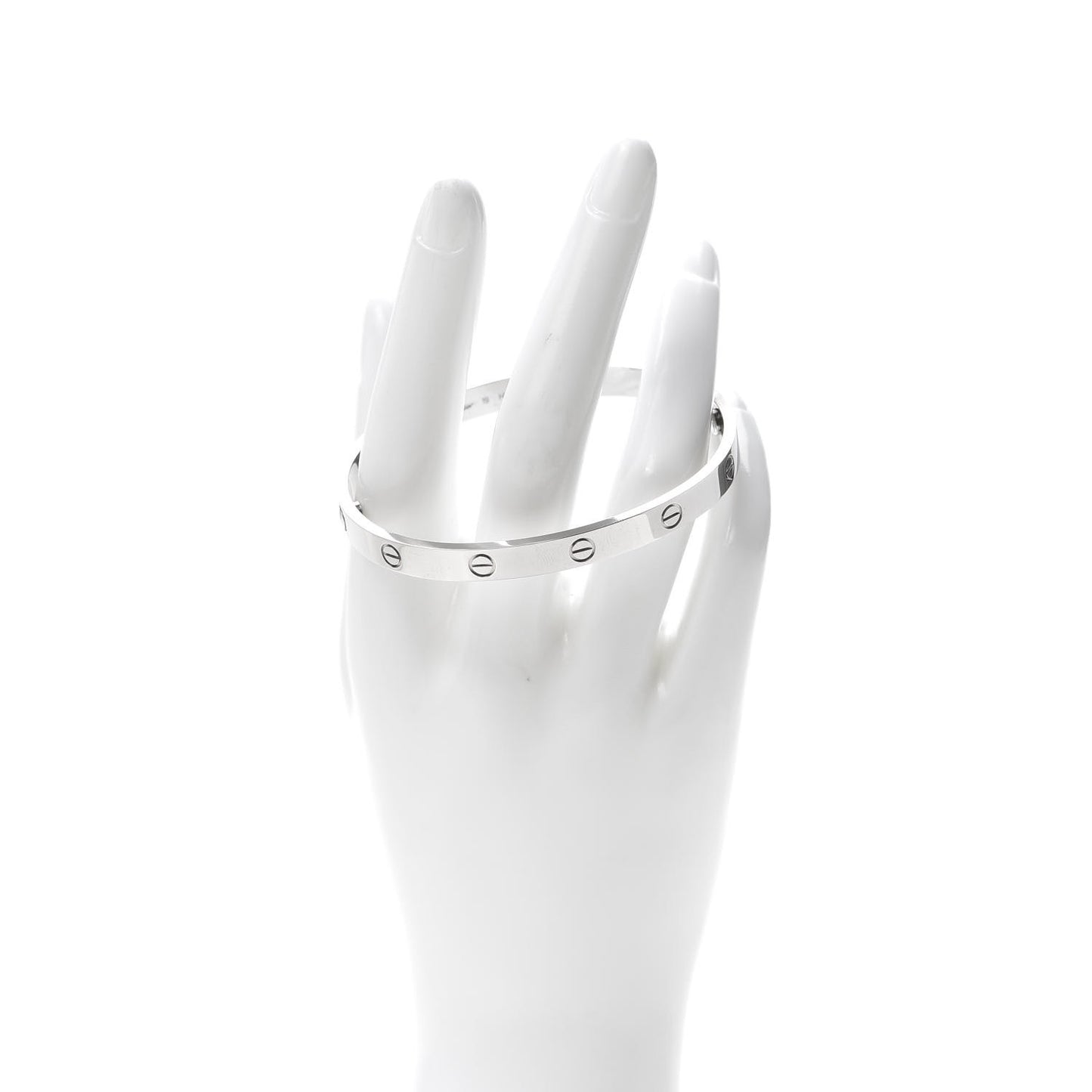 18K White Gold LOVE Bracelet 19