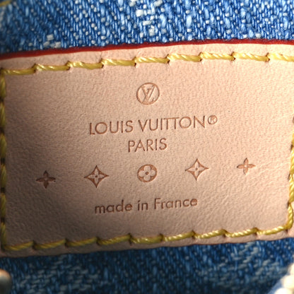 Louis Vuitton Monogram Denim Key Pouch Denim Blue 6 of 7