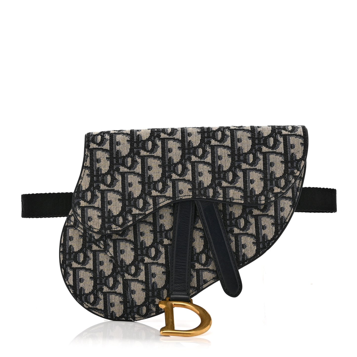 Oblique Saddle Belt Pouch Blue