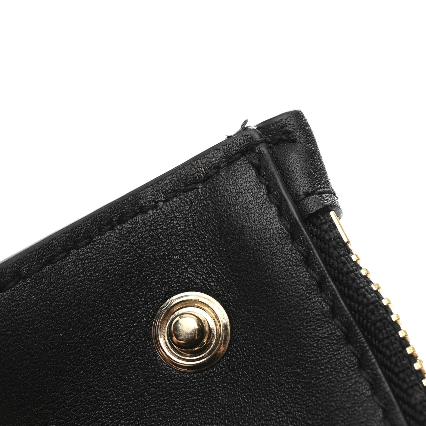 Calfskin Snakeskin Gancini Large Studio Bag Black Beige
