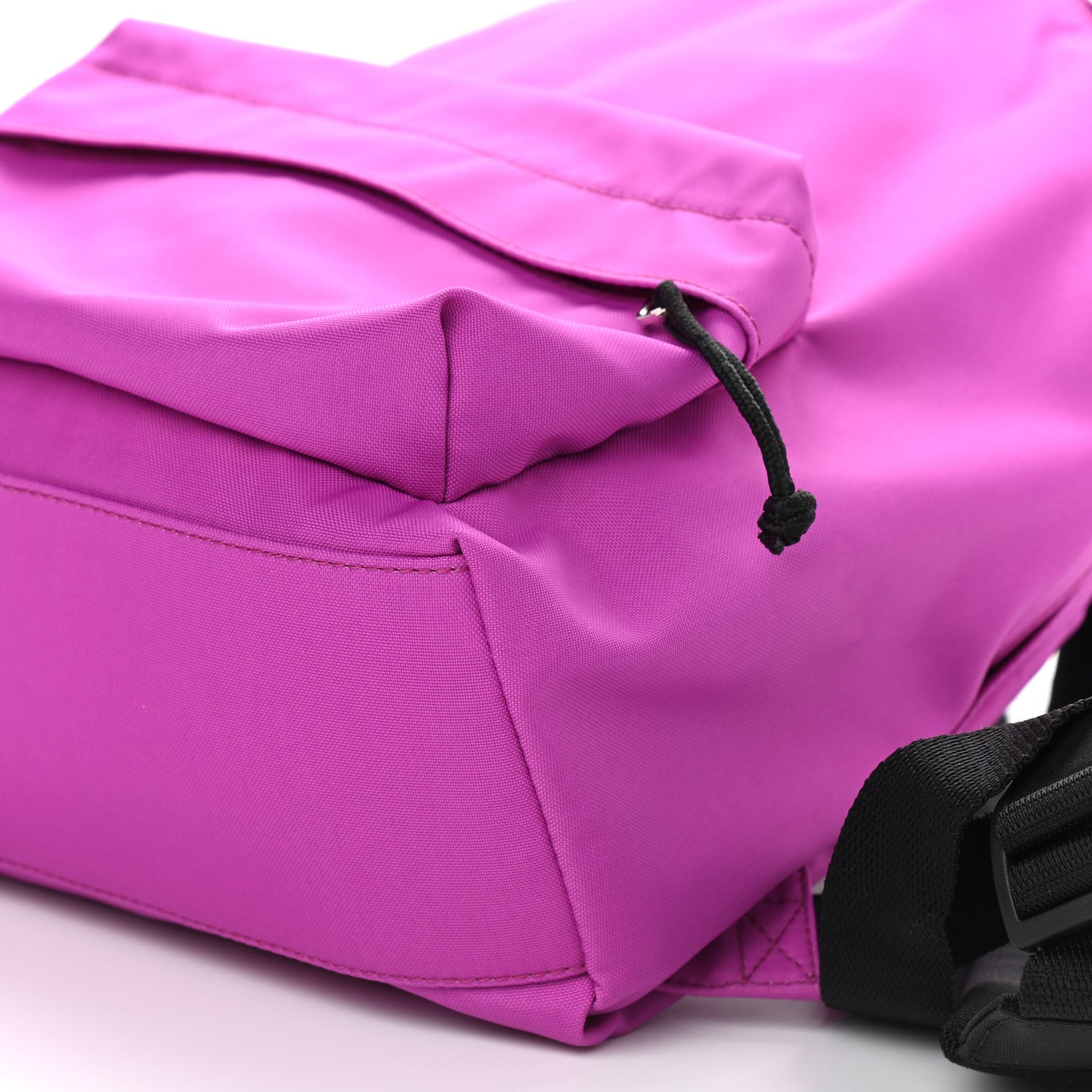 Balenciaga Sport Nylon Logo Embroidered S Wheel Backpack Fuchsia Black 9 of 9