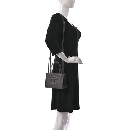 Telfar Vegan Leather Small Shopping Bag Grey 2 of 10
