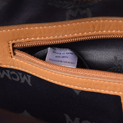 MCM Visetos Studded Medium Stark M Backpack Cognac 8 of 25