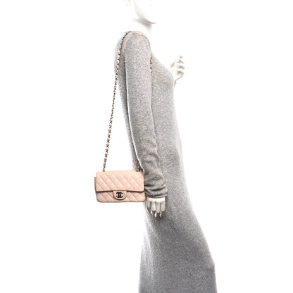 Chanel Caviar Quilted Mini Rectangular Flap Light Pink 2 of 10