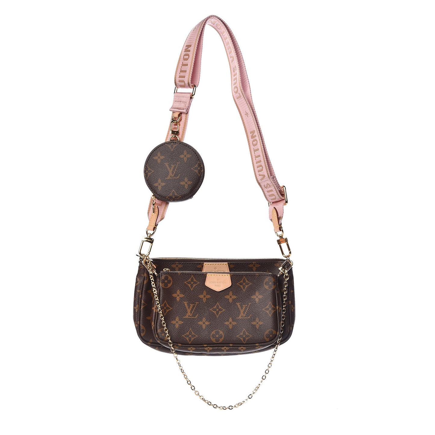 Monogram Multi Pochette Accessories Rose Clair