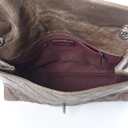 Chanel Crumpled Grained Calfskin Jumbo CC Crave Flap Beige 4 of 11