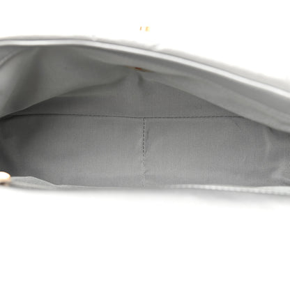 Chanel Metallic Goatskin Quilted Medium Chanel 19 Flap Silver 6 of 10
