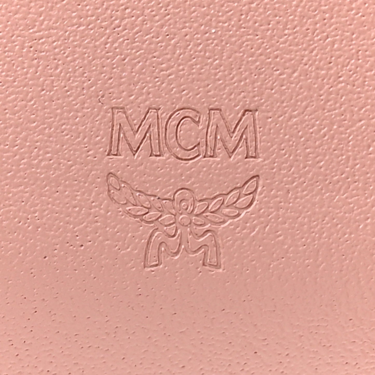 Grained Calfskin Mina Mini Wallet Pink Blush