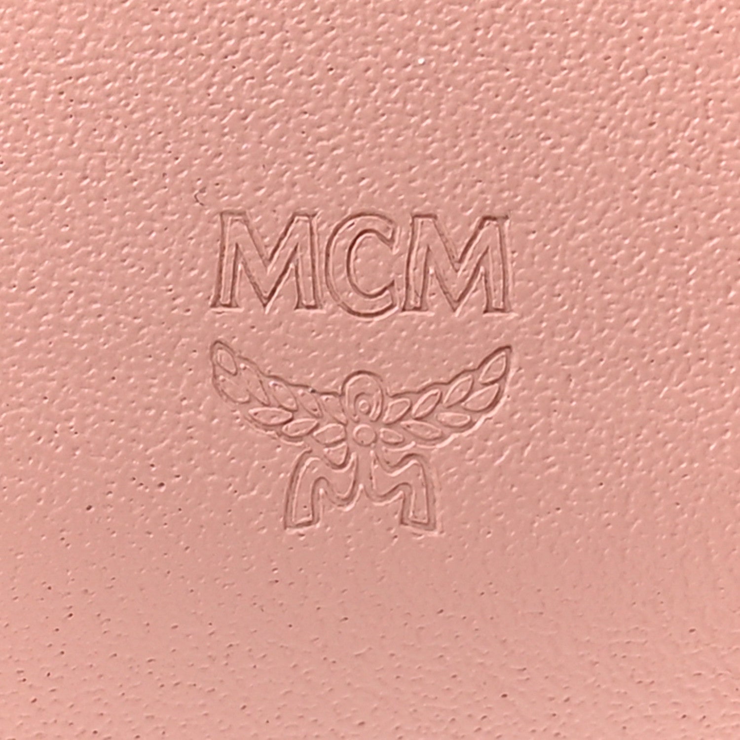 MCM Grained Calfskin Mina Mini Wallet Pink Blush 6 of 14