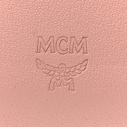 MCM Grained Calfskin Mina Mini Wallet Pink Blush 6 of 14