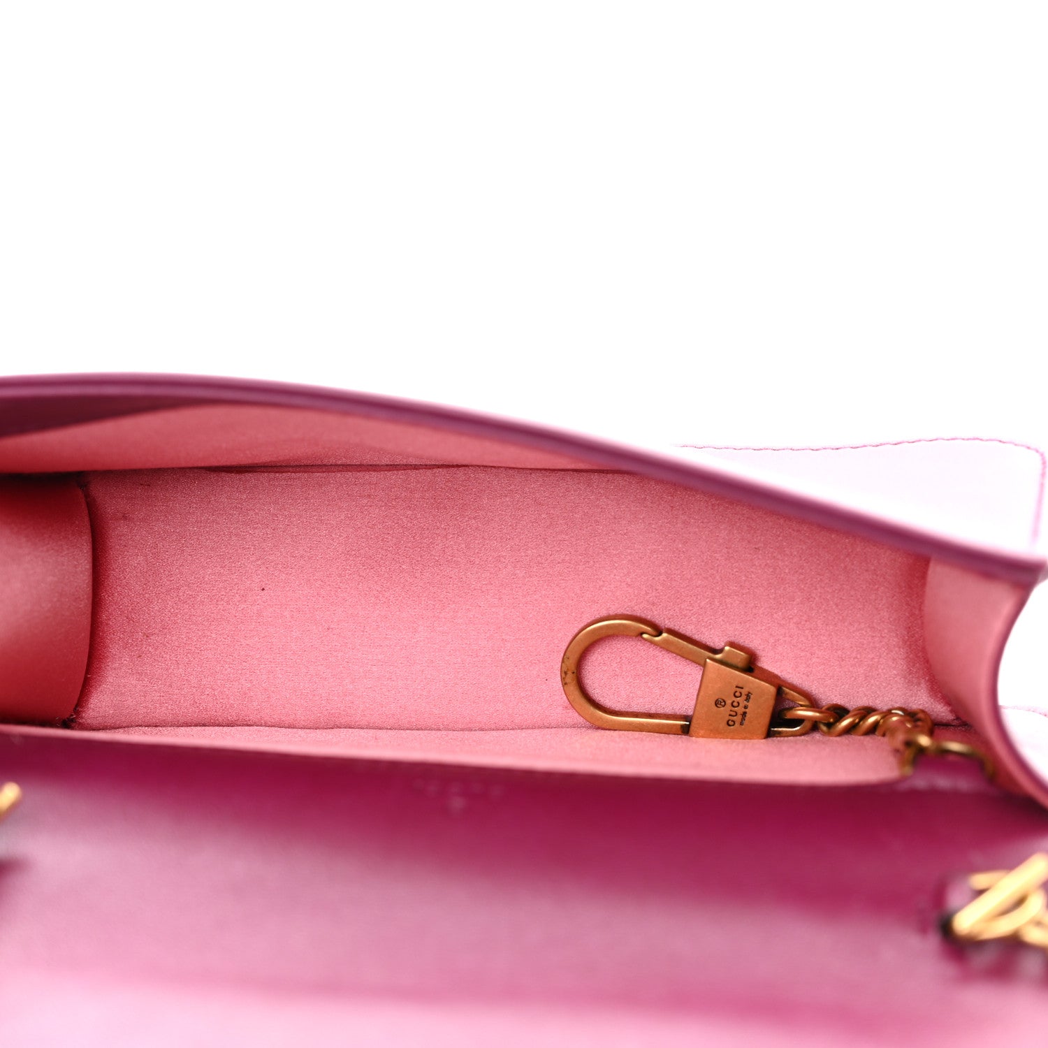 Gucci Velvet Matelasse GG Marmont Mini Bag Fuchsia Violet Cyclamen 5 of 11