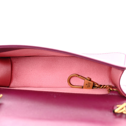 Gucci Velvet Matelasse GG Marmont Mini Bag Fuchsia Violet Cyclamen 5 of 11